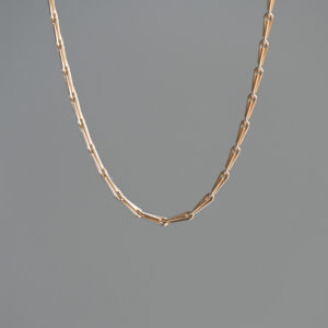 Vintage 9ct gold hayseed chain necklace