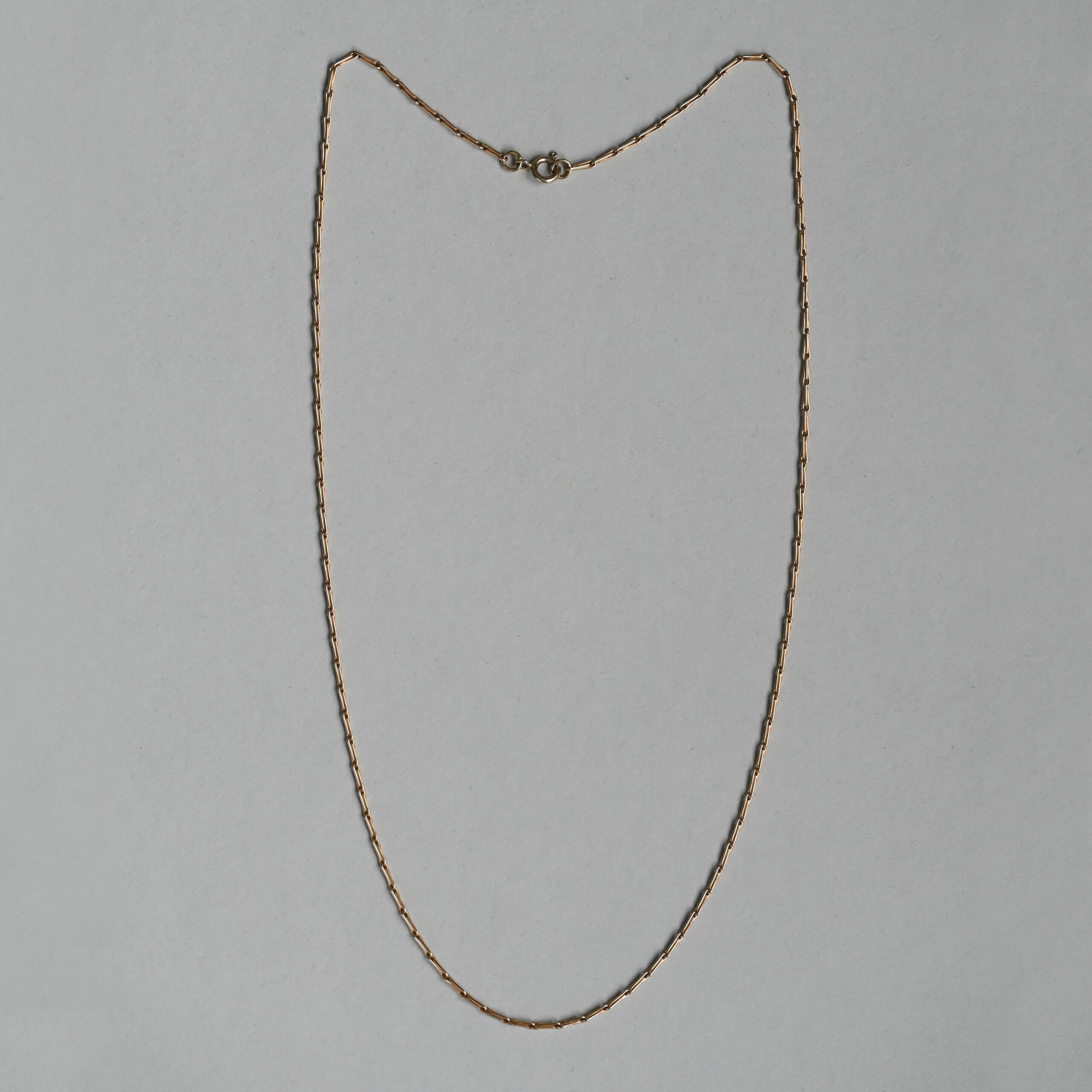 Vintage 9ct gold hayseed chain necklace - Image 5